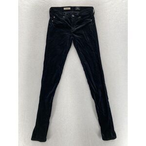 AG Adriano Goldschmied Black Velvet Leggings